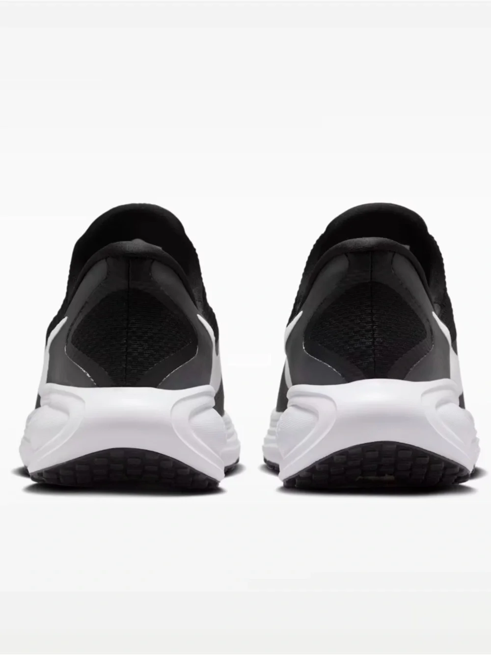 Nike Men’s Black and White Slip-On Running Shoes